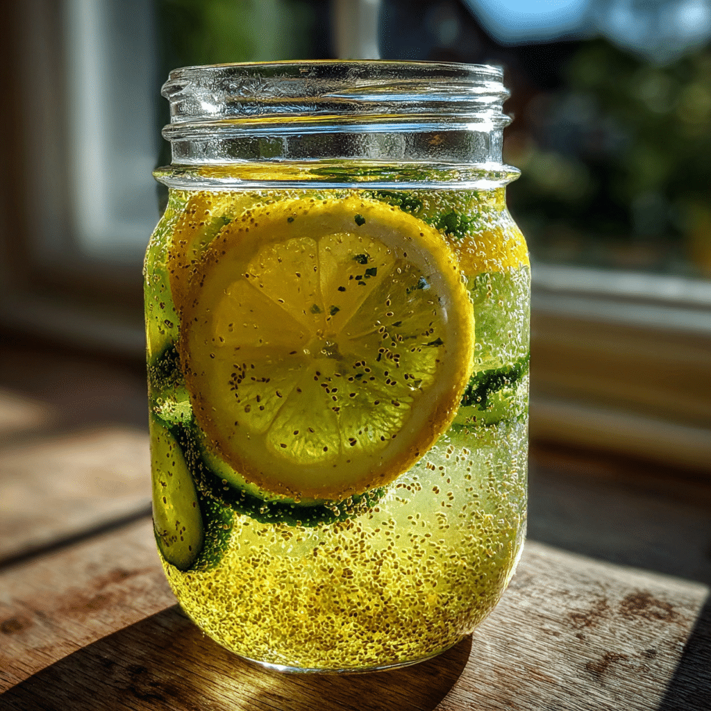 how to make a glow up drink with lemon and cucumber